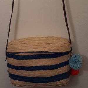 Sophie Anderson Woven Wicker Basket Bucket Bag